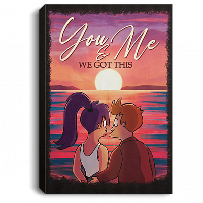 You And Me We Got This Gallery Wrapped Framed Canvas Prints - Unframed Poster - Just Married Home Decor Wall Art, White, 0.75'' Framed Canvas