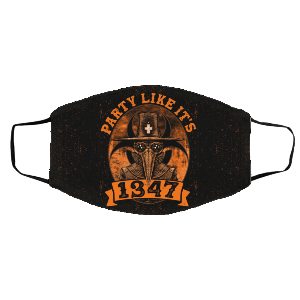 Party Like It 1347 Washable Reusable Custom – Funny Boardgame Printed Cloth Face Mask Cover, White, Cloth Face Cover – Medium/Large