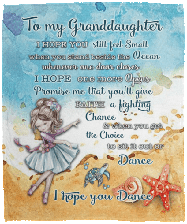 To My Daughter I Hope You Still Feel Small When You Stand Beside The Ocean Fleece Blanket-Mink Sherpa Blanket, White, Cozy Plush Fleece Blanket - 50x60 To My Daughter I Hope You Still Feel Small When You Stand Beside The Ocean Fleece Blanket-Mink Sherpa Blanket, White, Cozy Plush Fleece Blanket - 50x60