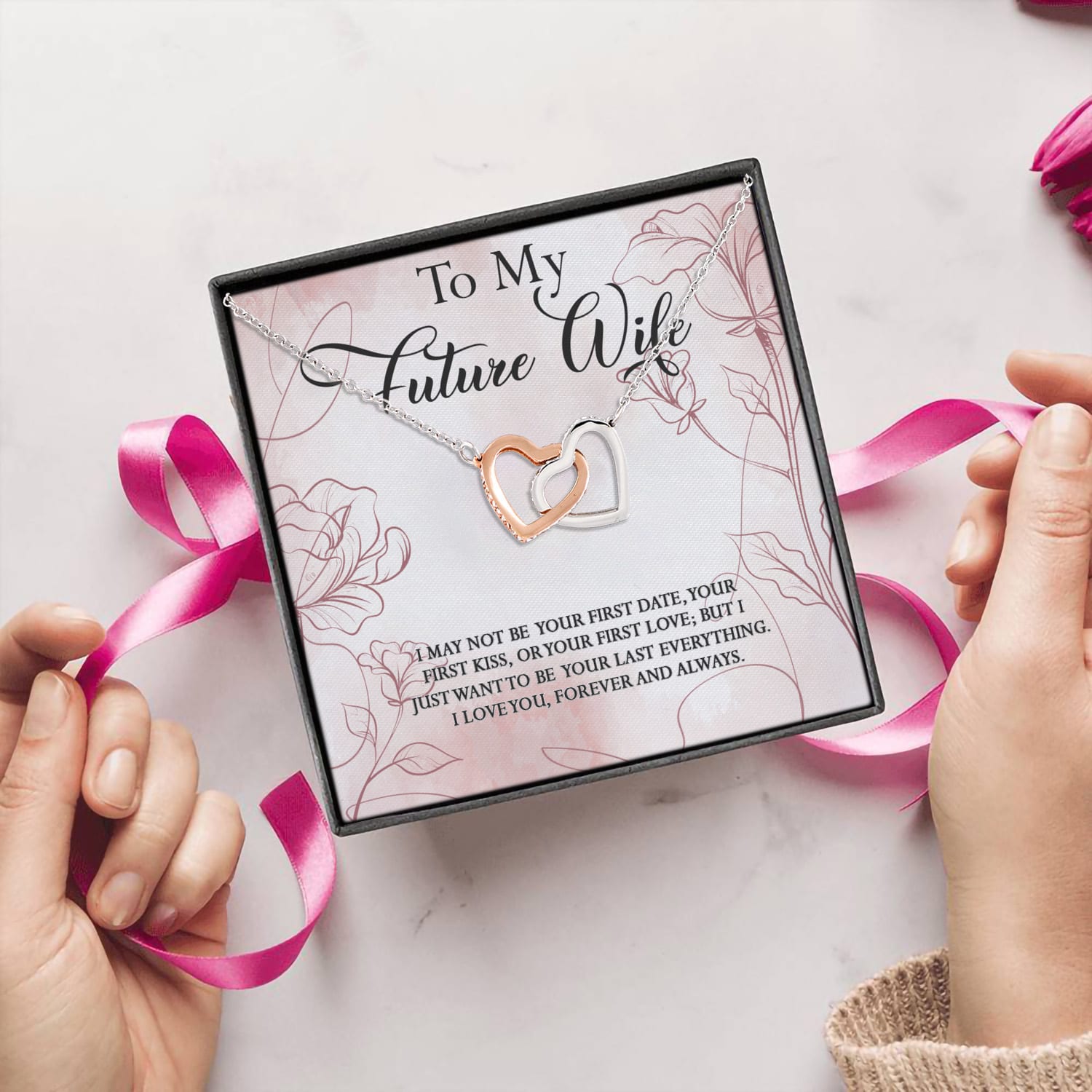 9. To Future Wife(4) Interlocking Hearts Necklace 5