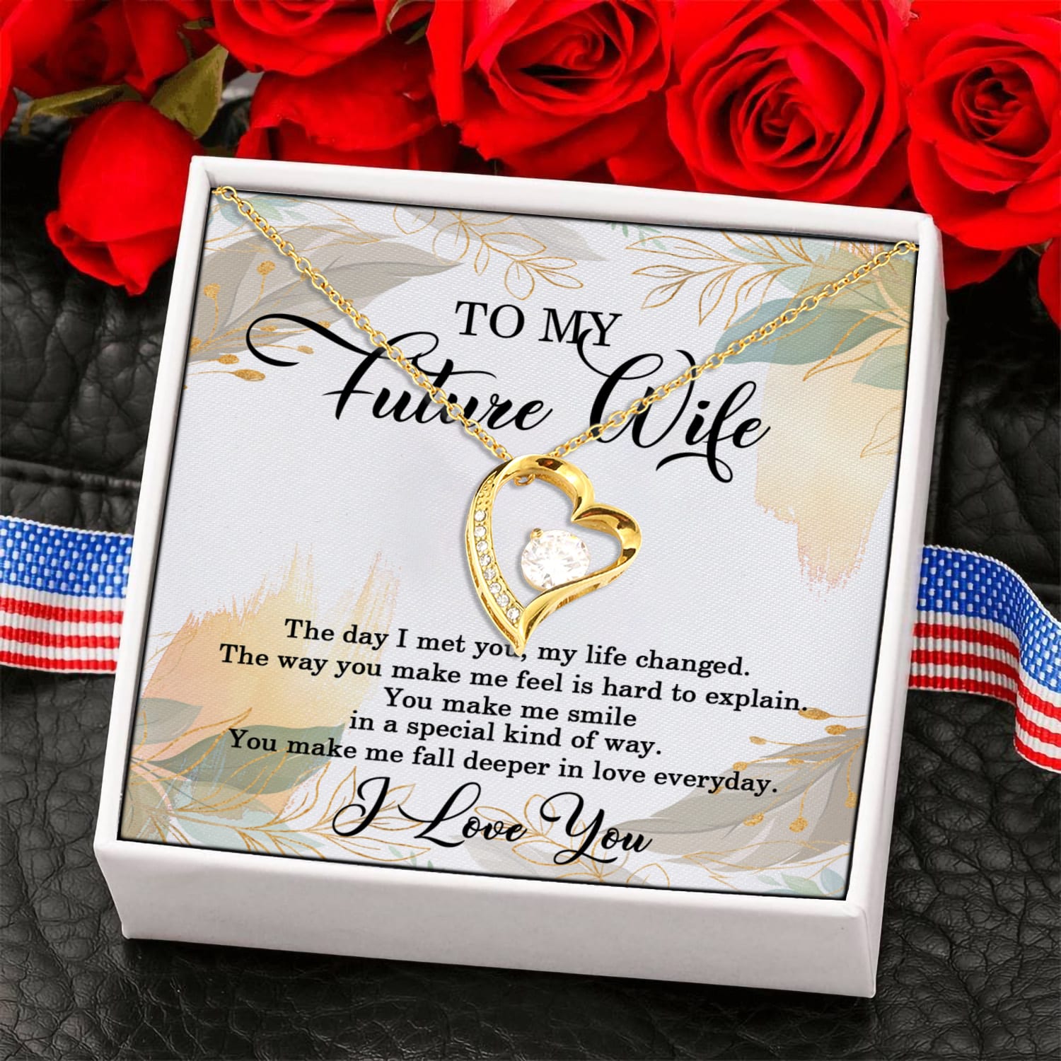 13O.Future Wife(3) Forever Love Necklace (Gold) 6