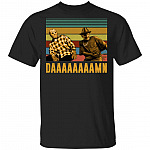 Jason Freddy Squad Damn Meme Halloween Vintage T-Shirt - Funny Halloween Sarcasm Saying Retro Tee Shirt, Black, Unisex T-Shirt