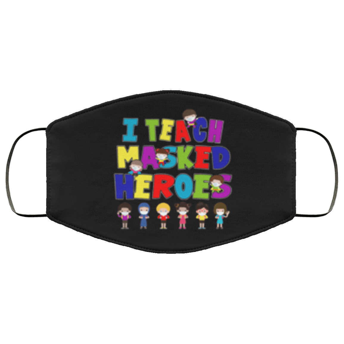 Back to School Gift I Teach Masked Hero Teacher Washable Reusable Custom - Printed Cloth Face Mask Cover, Black, Cloth Face Cover – Medium/Large Back to School Gift I Teach Masked Hero Teacher Washable Reusable Custom - Printed Cloth Face Mask Cover, Black, Cloth Face Cover – Medium/Large