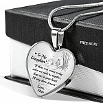 To My Daughter If There Ever Comes A Day When We Can’t Be Together Christopher Robin Heart Pendant Necklace - Heart Luxury Necklace (Silver)