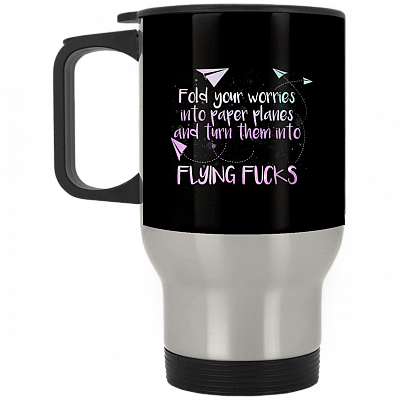 14 oz. Silver Travel Mug