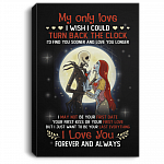 Jack And Sally My Only Love I Wish I Could Turn Back The Clock Wrapped Framed Canvas Prints - Unframed Poster, White, 0.75'' Framed Canvas Jack And Sally My Only Love I Wish I Could Turn Back The Clock Wrapped Framed Canvas Prints - Unframed Poster, White, 0.75'' Framed Canvas