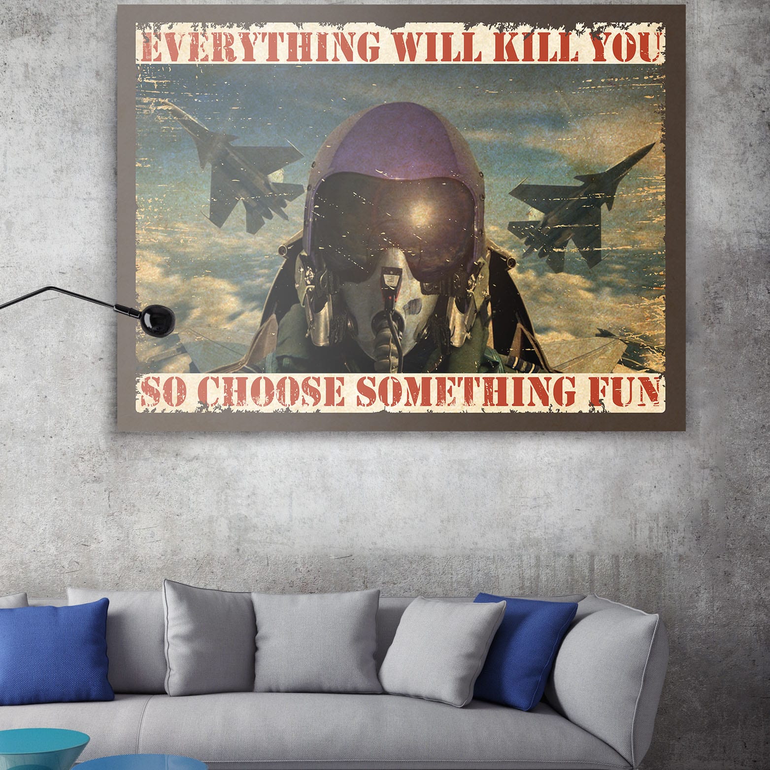 mock up poster with vintage hipster loft interior background, 3D