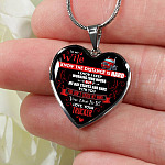 Trucker to My Wife I Know the Distance Is Hard I Know I Keep Working Long Hours Heart Pendant Necklace - Heart Luxury Necklace (Silver) Trucker to My Wife I Know the Distance Is Hard I Know I Keep Working Long Hours Heart Pendant Necklace - Heart Luxury Necklace (Silver)