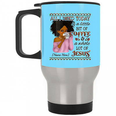 14 oz. Silver Travel Mug