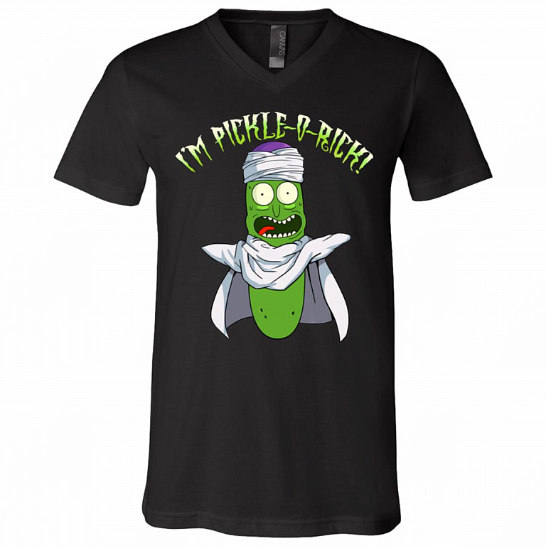 I'm Pickle-o Rick T-Shirt - V-Neck, Black, V-Neck T-Shirt
