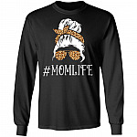 Mom Life Kid Life Mom and Daughter Matching Hoodie - Sweatshirt - Long Sleeve Shirt, Black, Long Sleeve