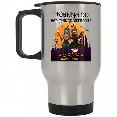 14 oz. Silver Travel Mug