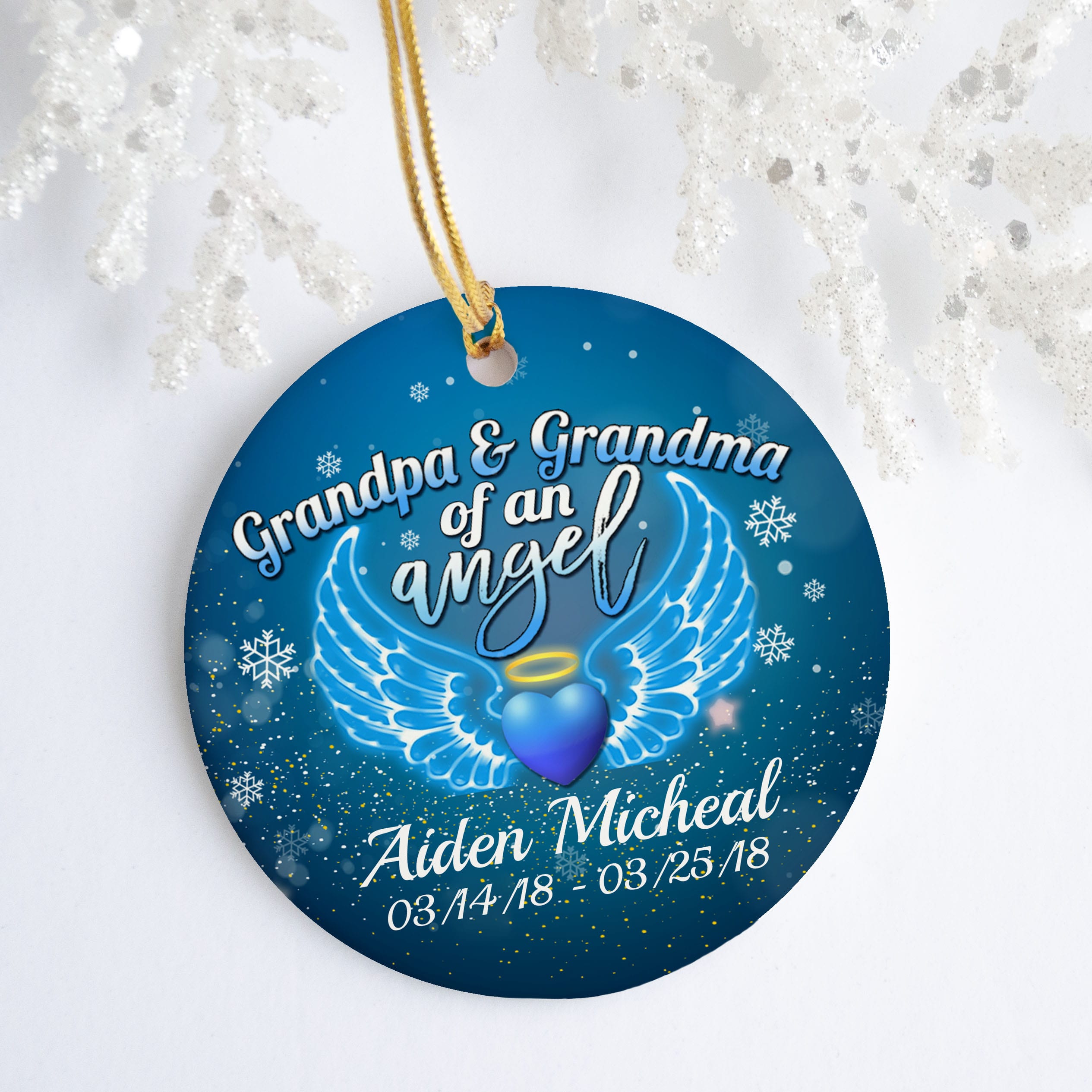 1VT. Angel Baby Ornament Personalized-mk2