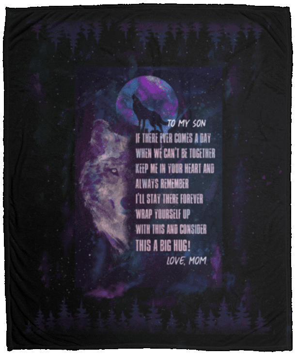 If There Ever Comes a Day When We Can't Be Together Fleece Blanket - Premium Sherpa Blanket - Woven Blanket, White, Cozy Plush Fleece Blanket - 50x60