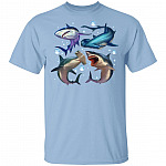 Types Of Sharks T-Shirt - Shark Species Shirt For Shark Lover, Light Blue, Unisex T-Shirt