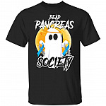 Dead Pancreas Society Diabetes Type 1 Halloween Youth Tee, Black, Youth T-Shirt