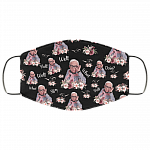 Leslie Jordan Well Shit Washable Reusable Custom - Printed Cloth Face Mask Cover, Black, Cloth Face Cover – Medium/Large