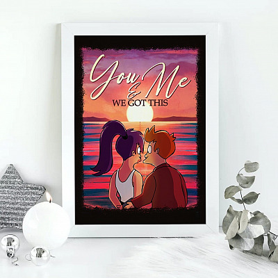 Alternative view of You And Me We Got This Gallery Wrapped Framed Canvas Prints - Unframed Poster - Just Married Home Decor Wall Art