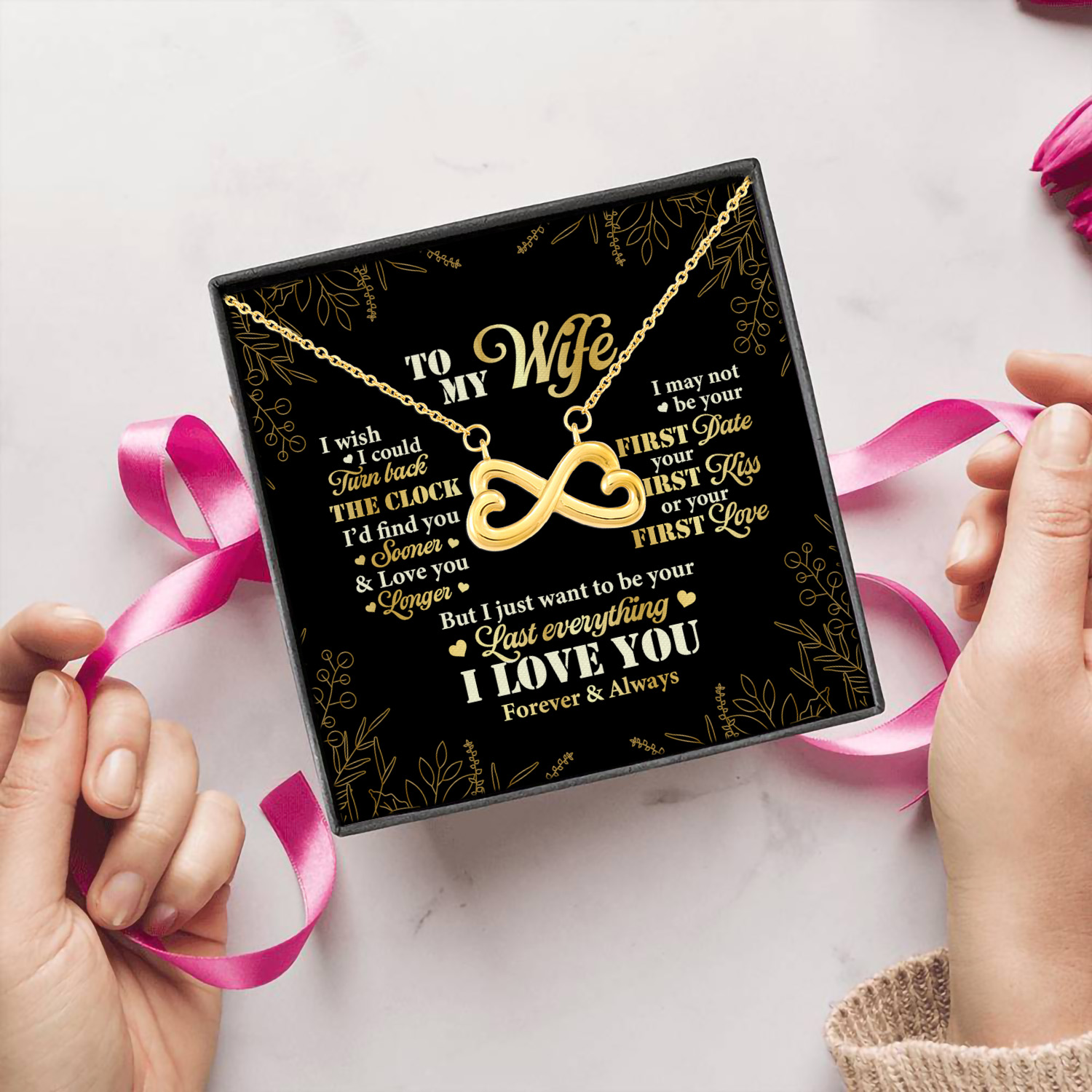 2HP. Turn Back The Clock (5) Infinity Heart Necklace (Gold) 5