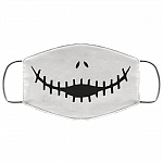 Nightmare Before Christmas Jack Skeleton Face Mask -  Washable Fashion Shopping Reusable Designer Face Mask, White, Cloth Face Cover – Medium/Large Nightmare Before Christmas Jack Skeleton Face Mask - Washable Fashion Shopping Reusable Designer Face Mask, White, Cloth Face Cover – Medium/Large