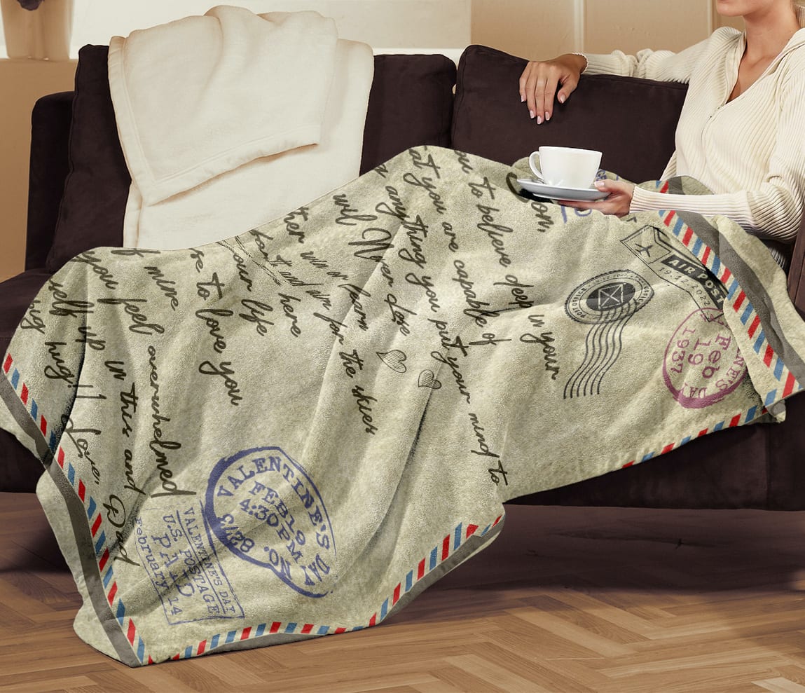 son dad letter blanket-mk