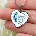 I Loved You Your Whole Life I'll Miss You For The Rest Of Mine Heart Pendant Necklace - Heart Luxury Necklace (Silver)
