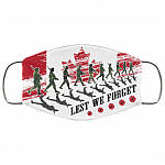 Lest We Forget Washable Reusable Custom - Printed Cloth Face Mask Cover - Canada Flag Veteran Face Mask, White, Cloth Face Cover – Medium/Large Lest We Forget Washable Reusable Custom - Printed Cloth Face Mask Cover - Canada Flag Veteran Face Mask, White, Cloth Face Cover – Medium/Large