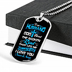 Gift From Wife to My Husband God Blessed the Broken Road That Led Me Straight to You Dog Tag Pendant Necklace - Dog Tag (Silver) Gift From Wife to My Husband God Blessed the Broken Road That Led Me Straight to You Dog Tag Pendant Necklace - Dog Tag (Silver)