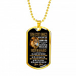 From Dad To My Son Never Forget That I Love You I Hope You Believe I Yourself Dog Tag Pendant Necklace - Dog Tag (Gold Plated) From Dad To My Son Never Forget That I Love You I Hope You Believe I Yourself Dog Tag Pendant Necklace - Dog Tag (Gold Plated)