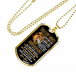 From Dad To My Son Never Forget That I Love You I Hope You Believe I Yourself Dog Tag Pendant Necklace - Dog Tag (Gold Plated) From Dad To My Son Never Forget That I Love You I Hope You Believe I Yourself Dog Tag Pendant Necklace - Dog Tag (Gold Plated)