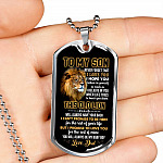 From Dad To My Son Never Forget That I Love You I Hope You Believe I Yourself Dog Tag Pendant Necklace - Dog Tag (Silver) From Dad To My Son Never Forget That I Love You I Hope You Believe I Yourself Dog Tag Pendant Necklace - Dog Tag (Silver)