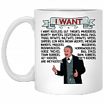I Want Rustlers Cut Throats Murderers Hedley Lamarr Blazing Saddles Coffee Mug - Beer Stein - Water Bottle, White, 11 oz. White Mug