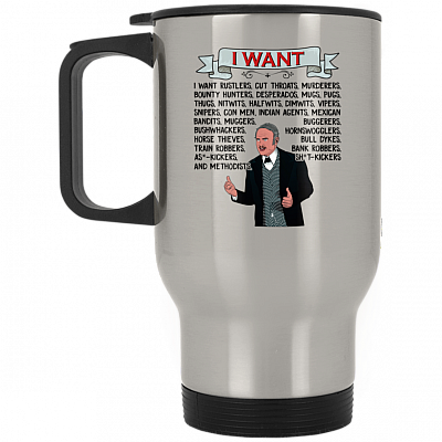 14 oz. Silver Travel Mug