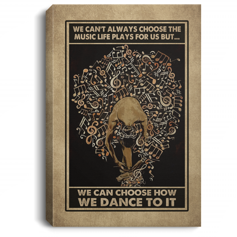 Ballet We Can't Always Choose The Music Life Plays For Us Wrapped Framed Canvas Prints - Unframed Poster, White, 0.75'' Framed Canvas