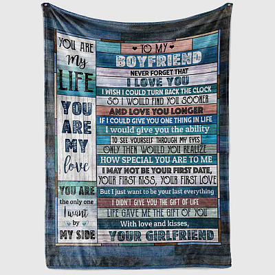 Alternative view of To My Boyfriend Never Forget That I Love You I Could Turn Back The Clock Find You Sooner Fleece - Sherpa Blanket