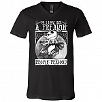 Jack Do I Look Like A Freakin' People Person T-Shirt - V-Neck Shirt, Black, V-Neck T-Shirt