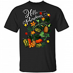 Hello Pumpkin Vintage Vine Chart Ivory T-Shirt, Black, Unisex T-Shirt