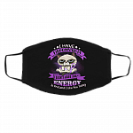 I Have Fibromyalgia I Don't Have The Energy To Pretend Washable Reusable Custom - Printed Cloth Face Mask Cover, Black, Cloth Face Cover – Medium/Large