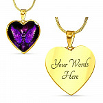 You Matter Memorial Suicide Prevention Awareness Heart Pendant Necklace - Mental Health Awareness Necklace - Heart Luxury Necklace (Gold Plated)