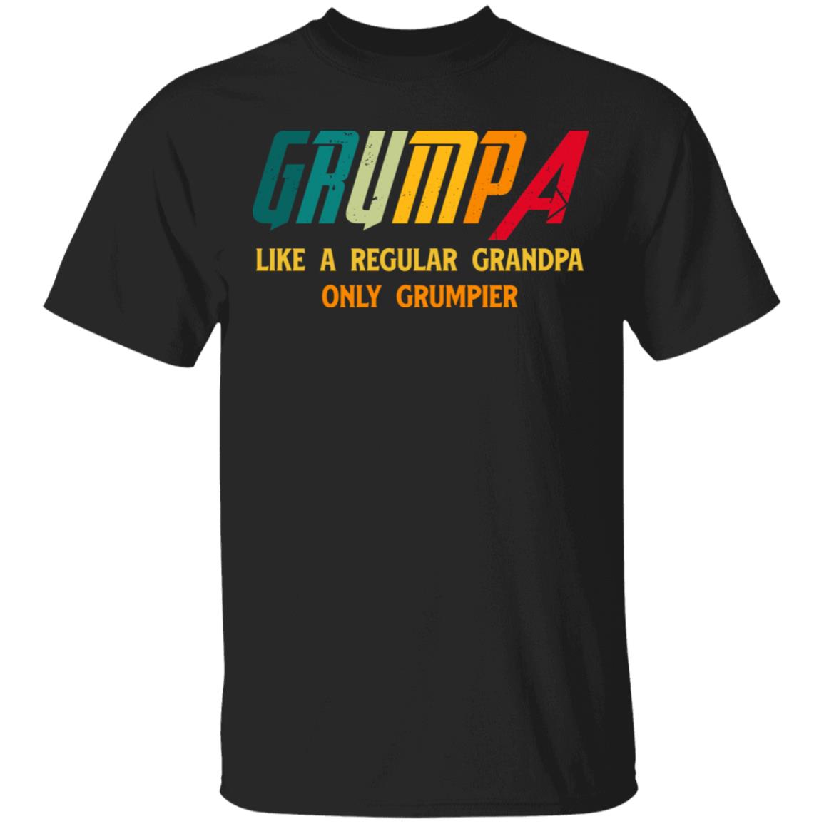 Grumpa T-Shirt - Funny Grandpa Shirt, Black, Unisex T-Shirt