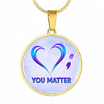 prevention - Circle Luxury Necklace (Gold Plated)