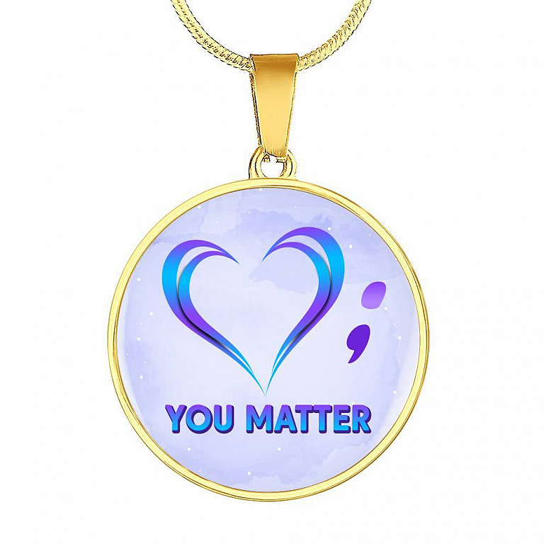 prevention - Circle Luxury Necklace (Gold Plated)