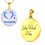 prevention - Circle Luxury Necklace (Gold Plated)