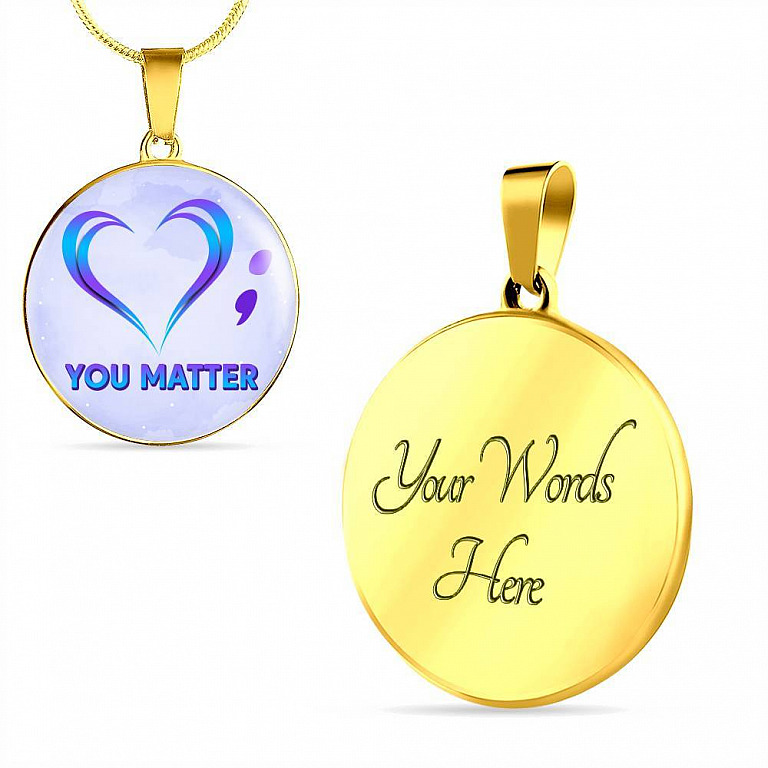 prevention - Circle Luxury Necklace (Gold Plated)