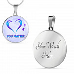 prevention - Circle Luxury Necklace (Silver)