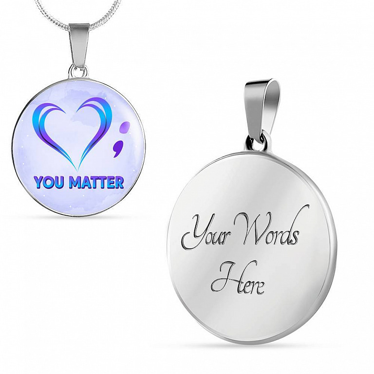 prevention - Circle Luxury Necklace (Silver)