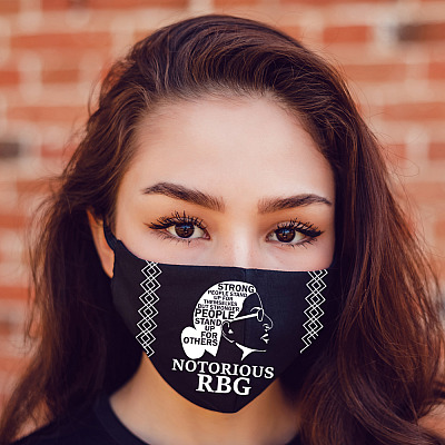 Alternative view of Notorious Rbg Strong People Stand up For Themselves Stronger People Stand Up For Others Cloth Face Mask Cover