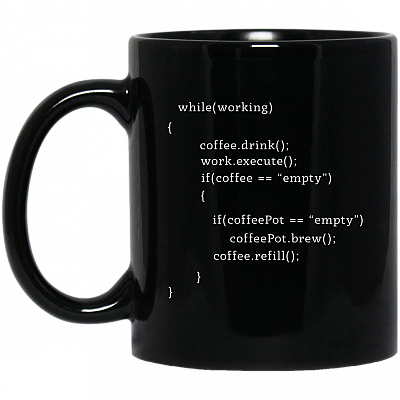 11 oz. Black Mug