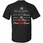 Tree Of Liberty T Shirt - The Blood Of Patriots And Tyrants Shirt - Thomas Jefferson Quote Shirt, Black, Unisex T-Shirt