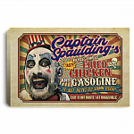 Capt Spaulding Fried Chicken and Gasoline Framed Canvas Prints - Unframed Poster, White, 0.75'' Framed Canvas